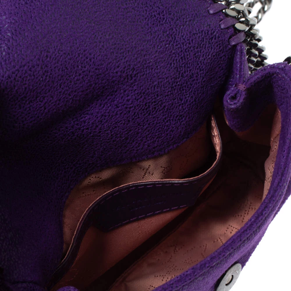 Stella McCartney Purple Faux Leather Mini Falabella Crossbody Bag For Women 9 Stella McCartney Purple Faux Leather Mini Falabella Crossbody Bag For Women - Image 7