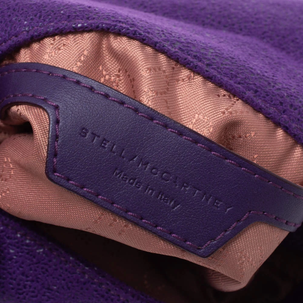 Stella McCartney Purple Faux Leather Mini Falabella Crossbody Bag For Women 10 Stella McCartney Purple Faux Leather Mini Falabella Crossbody Bag For Women - Image 8