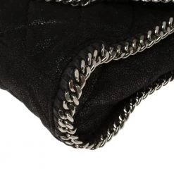 Stella McCartney Black Faux Leather Mini Falabella Shoulder Bag For Women -Stella McCartney Sales luxury women stella mccartney used handbags p350369 006