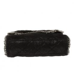 Stella McCartney Black Faux Leather Mini Falabella Shoulder Bag For Women -Stella McCartney Sales luxury women stella mccartney used handbags p350369 009