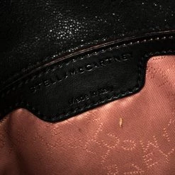 Stella McCartney Black Faux Leather Mini Falabella Shoulder Bag For Women -Stella McCartney Sales luxury women stella mccartney used handbags p350369 013