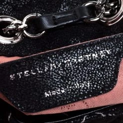 Stella McCartney Black Faux Leather Mini Falabella Backpack For Women -Stella McCartney Sales luxury women stella mccartney used handbags p350370 004