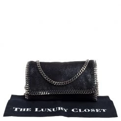 Stella McCartney Black Faux Leather Falabella Crossbody Bag For Women -Stella McCartney Sales luxury women stella mccartney used handbags p352535 006