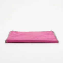 Stella McCartney Pink Fallabella Foldover Clutch For Women -Stella McCartney Sales luxury women stella mccartney used handbags p35985 004