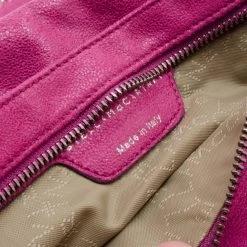 Stella McCartney Pink Fallabella Foldover Clutch For Women -Stella McCartney Sales luxury women stella mccartney used handbags p35985 007