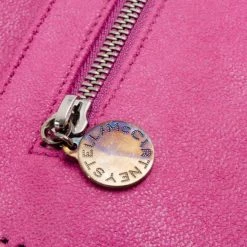 Stella McCartney Pink Fallabella Foldover Clutch For Women -Stella McCartney Sales luxury women stella mccartney used handbags p35985 009