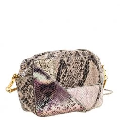 Stella McCartney Beige Python And Lizard Effect Faux Leather Crossbody Bag For Women -Stella McCartney Sales luxury women stella mccartney used handbags p362366 003