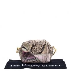 Stella McCartney Beige Python And Lizard Effect Faux Leather Crossbody Bag For Women -Stella McCartney Sales luxury women stella mccartney used handbags p362366 004