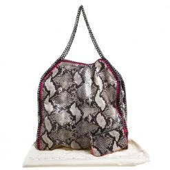 Stella McCartney Monochrome Python Effect Faux Leather Large Falabella Tote For Women -Stella McCartney Sales luxury women stella mccartney used handbags p367892 007