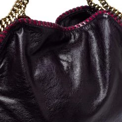 Stella McCartney Plum/Pink Faux Leather Small Falabella Tote For Women -Stella McCartney Sales luxury women stella mccartney used handbags p368205 004