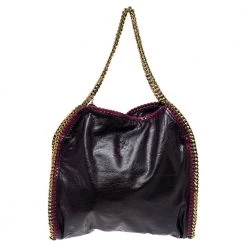 Stella McCartney Plum/Pink Faux Leather Small Falabella Tote For Women