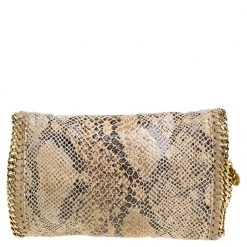 Stella McCartney Beige Snakeskin Effect Falabella Crossbody Bag For Women -Stella McCartney Sales luxury women stella mccartney used handbags p369092 004