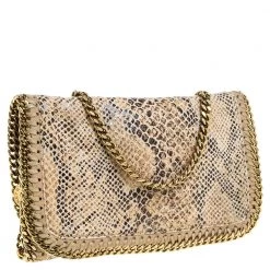 Stella McCartney Beige Snakeskin Effect Falabella Crossbody Bag For Women -Stella McCartney Sales luxury women stella mccartney used handbags p369092 006