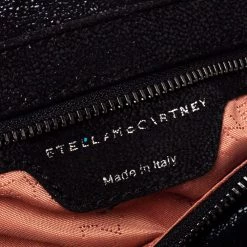 Stella McCartney Black Faux Leather Falabella Zip Detail Clutch For Women -Stella McCartney Sales luxury women stella mccartney used handbags p369139 004
