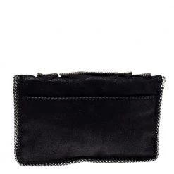 Stella McCartney Black Faux Leather Falabella Zip Detail Clutch For Women -Stella McCartney Sales luxury women stella mccartney used handbags p369139 005