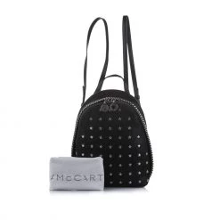 Stella McCartney Black Fabric Backpack For Women -Stella McCartney Sales luxury women stella mccartney used handbags p369140 004