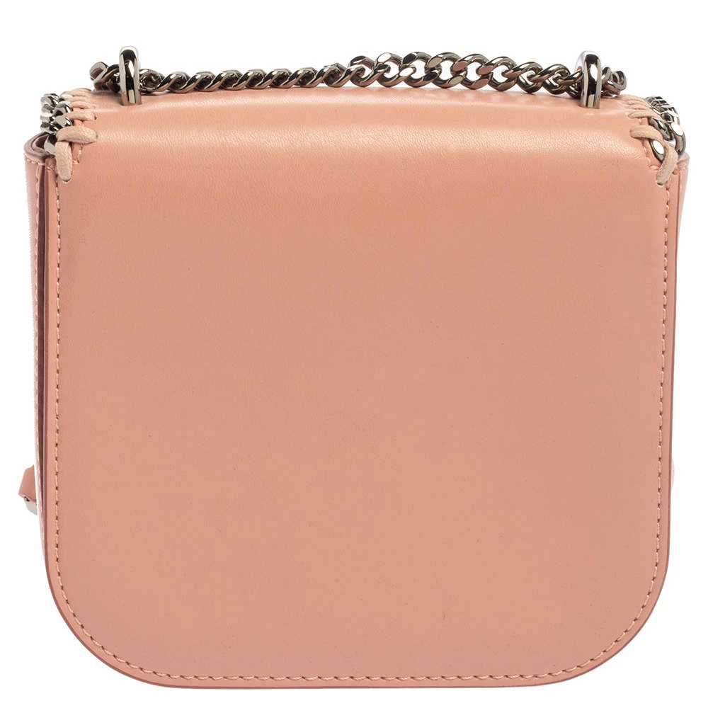 Stella McCartney Pink Faux Leather Mini Falabella Box Shoulder Bag For Women 6 Stella McCartney Pink Faux Leather Mini Falabella Box Shoulder Bag For Women - Image 4