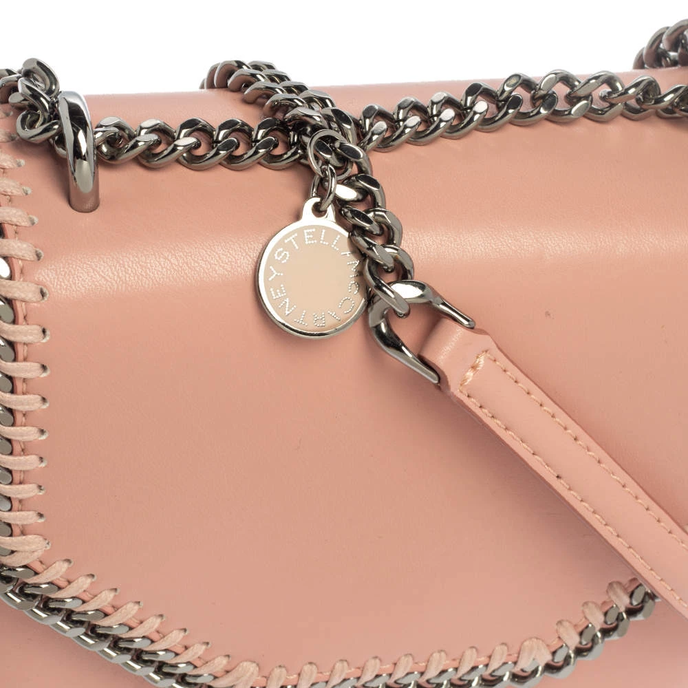 Stella McCartney Pink Faux Leather Mini Falabella Box Shoulder Bag For Women 9 Stella McCartney Pink Faux Leather Mini Falabella Box Shoulder Bag For Women - Image 7