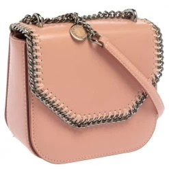 Stella McCartney Pink Faux Leather Mini Falabella Box Shoulder Bag For Women 18 Stella McCartney Pink Faux Leather Mini Falabella Box Shoulder Bag For Women -Stella McCartney Sales luxury women stella mccartney used handbags p372332 005