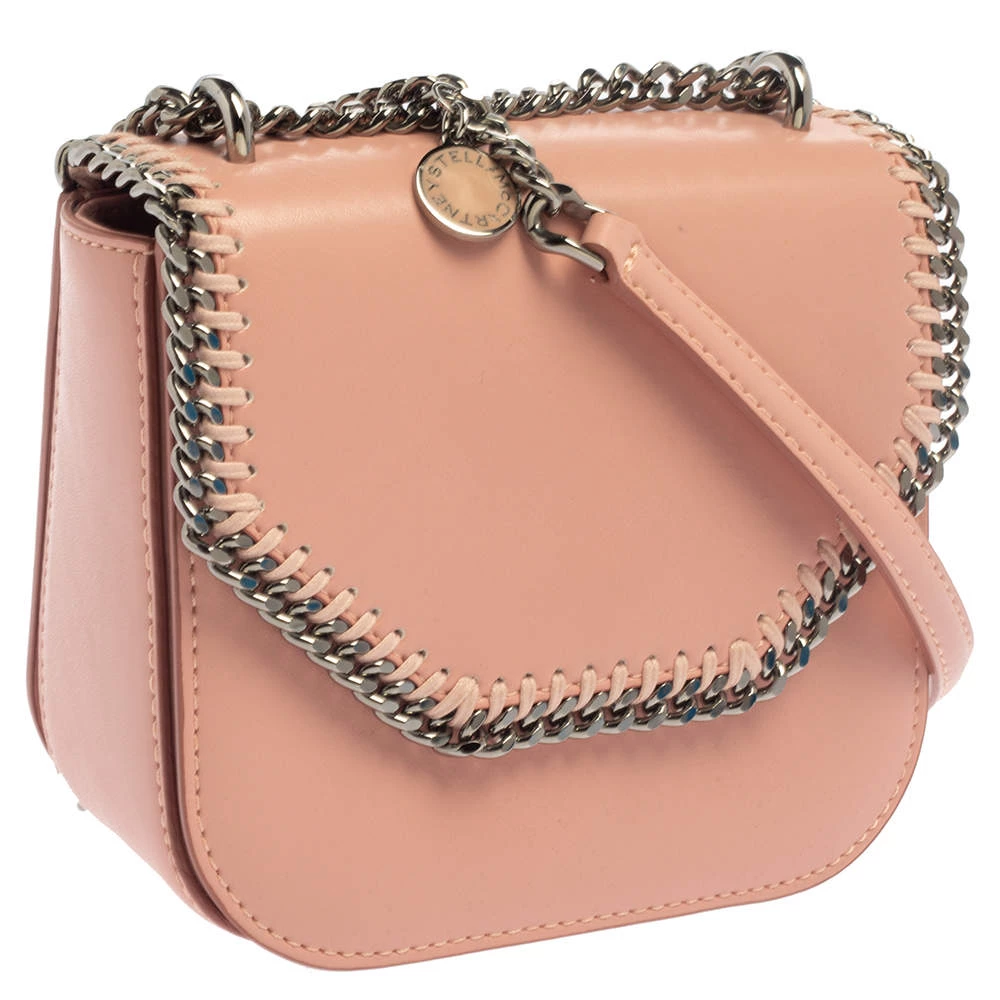 Stella McCartney Pink Faux Leather Mini Falabella Box Shoulder Bag For Women 5 Stella McCartney Pink Faux Leather Mini Falabella Box Shoulder Bag For Women - Image 3