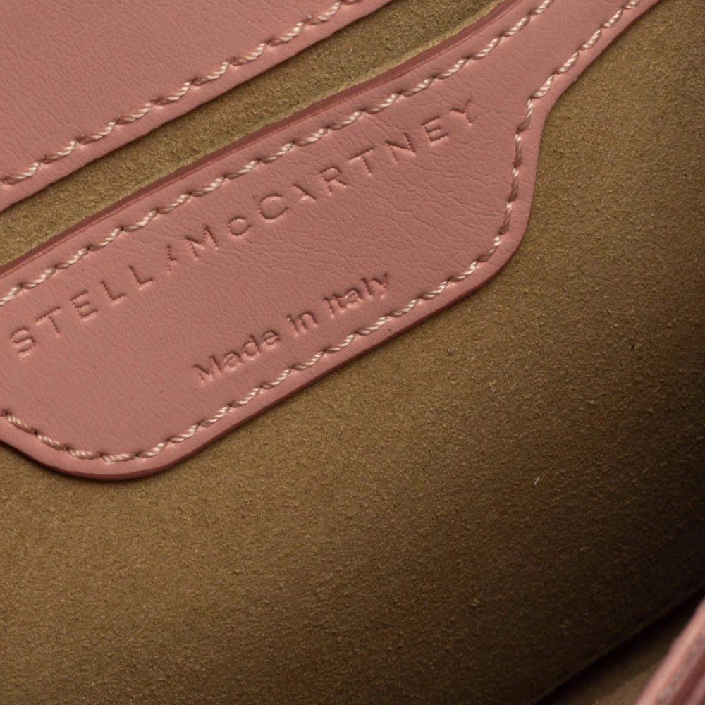 Stella McCartney Pink Faux Leather Mini Falabella Box Shoulder Bag For Women 13 Stella McCartney Pink Faux Leather Mini Falabella Box Shoulder Bag For Women - Image 11