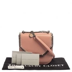 Stella McCartney Pink Faux Leather Mini Falabella Box Shoulder Bag For Women 27 Stella McCartney Pink Faux Leather Mini Falabella Box Shoulder Bag For Women -Stella McCartney Sales luxury women stella mccartney used handbags p372332 011