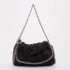 Stella McCartney Black Crochet Small Fallabella Bag For Women -Stella McCartney Sales luxury women stella mccartney used handbags p37601 001
