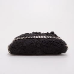 Stella McCartney Black Crochet Small Fallabella Bag For Women 18 Stella McCartney Black Crochet Small Fallabella Bag For Women -Stella McCartney Sales luxury women stella mccartney used handbags p37601 006