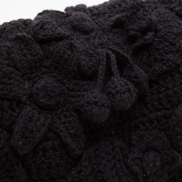 Stella McCartney Black Crochet Small Fallabella Bag For Women 12 Stella McCartney Black Crochet Small Fallabella Bag For Women - Image 10