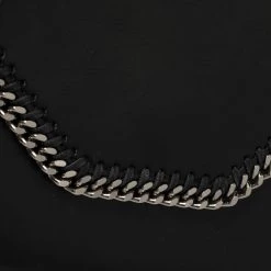 Stella McCartney Black Faux Leather Mini Falabella Box Shoulder Bag For Women -Stella McCartney Sales luxury women stella mccartney used handbags p377024 003