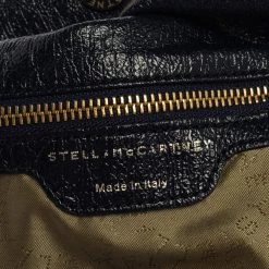 Stella McCartney Navy Blue Faux Leather Polly Hobo For Women -Stella McCartney Sales luxury women stella mccartney used handbags p377564 011