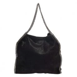 Stella McCartney Black Faux Leather Falabella Tote For Women -Stella McCartney Sales luxury women stella mccartney used handbags p378091 009