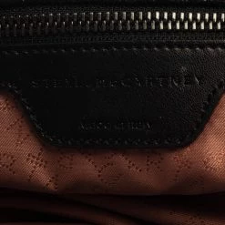 Stella McCartney Black Faux Leather Falabella Tote For Women -Stella McCartney Sales luxury women stella mccartney used handbags p378091 013
