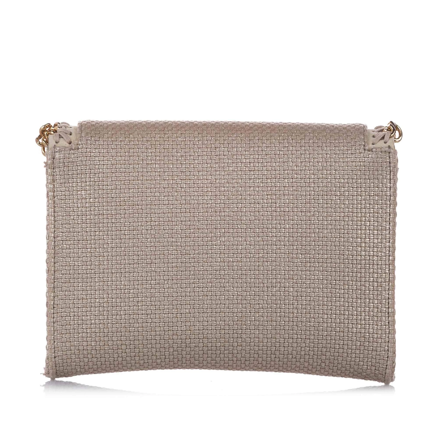 Stella McCartney Brown Woven Canvas Falabella Crossbody Bag For Women 5 Stella McCartney Brown Woven Canvas Falabella Crossbody Bag For Women - Image 3