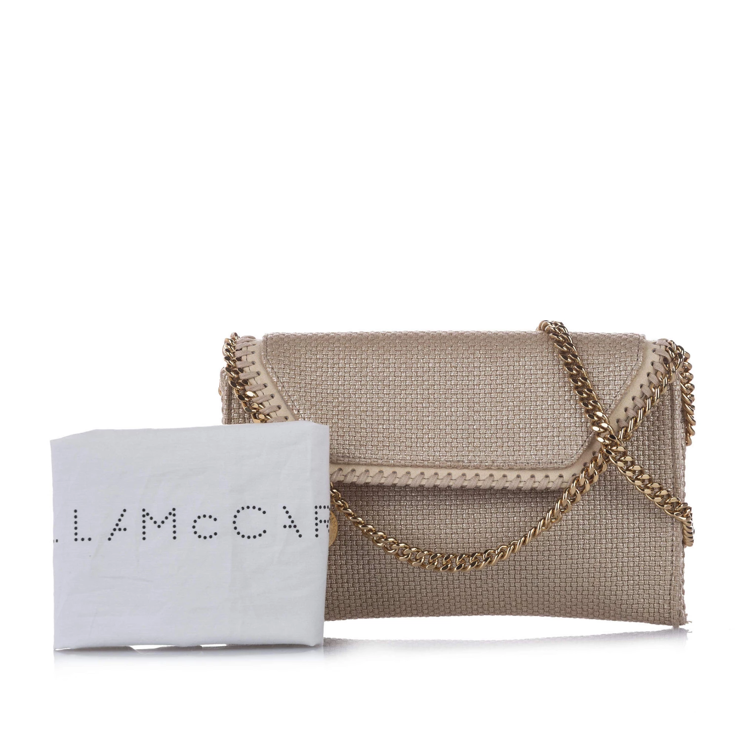 Stella McCartney Brown Woven Canvas Falabella Crossbody Bag For Women 8 Stella McCartney Brown Woven Canvas Falabella Crossbody Bag For Women - Image 6