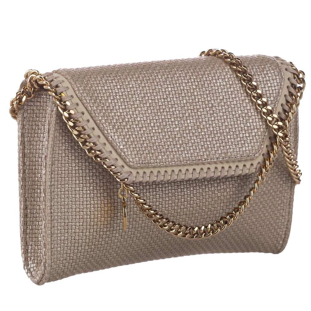 Stella McCartney Brown Woven Canvas Falabella Crossbody Bag For Women 4 Stella McCartney Brown Woven Canvas Falabella Crossbody Bag For Women - Image 2