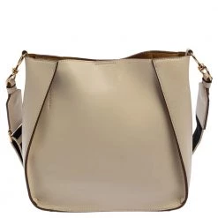 Stella McCartney Cream Faux Leather Perforated Logo Messenger Bag For Women -Stella McCartney Sales luxury women stella mccartney used handbags p386626 006