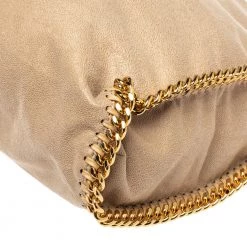Stella McCartney Beige Faux Suede Small Falabella Tote For Women -Stella McCartney Sales luxury women stella mccartney used handbags p386738 005