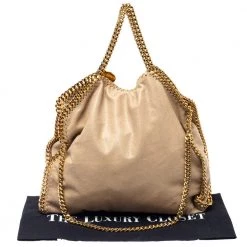 Stella McCartney Beige Faux Suede Small Falabella Tote For Women -Stella McCartney Sales luxury women stella mccartney used handbags p386738 006