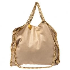 Stella McCartney Beige Faux Suede Small Falabella Tote For Women