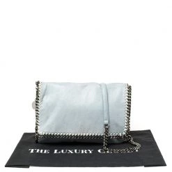 Stella McCartney Sky Blue Faux Leather Falabella Shoulder Bag For Women -Stella McCartney Sales luxury women stella mccartney used handbags p388784 002
