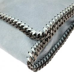 Stella McCartney Sky Blue Faux Leather Falabella Shoulder Bag For Women -Stella McCartney Sales luxury women stella mccartney used handbags p388784 008