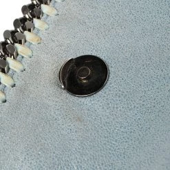Stella McCartney Sky Blue Faux Leather Falabella Shoulder Bag For Women -Stella McCartney Sales luxury women stella mccartney used handbags p388784 013