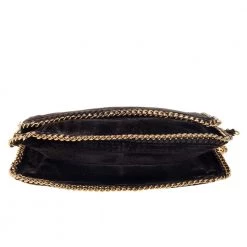 Stella McCartney Brown Snake Embossed Velvet Flap Shoulder Bag For Women -Stella McCartney Sales luxury women stella mccartney used handbags p390711 005