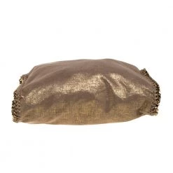 Stella McCartney Beige Shimmering Faux Leather Small Falabella Tote For Women -Stella McCartney Sales luxury women stella mccartney used handbags p392684 006