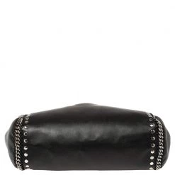 Stella McCartney Black Leather Falabella Tote Bag For Women -Stella McCartney Sales luxury women stella mccartney used handbags p395222 004