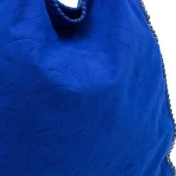 Stella McCartney Blue Suede Falabella Embossed Faux Shoulder Bag For Women -Stella McCartney Sales luxury women stella mccartney used handbags p39573 007