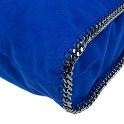Stella McCartney Blue Suede Falabella Embossed Faux Shoulder Bag For Women -Stella McCartney Sales luxury women stella mccartney used handbags p39573 010