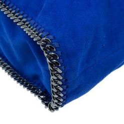 Stella McCartney Blue Suede Falabella Embossed Faux Shoulder Bag For Women -Stella McCartney Sales luxury women stella mccartney used handbags p39573 011