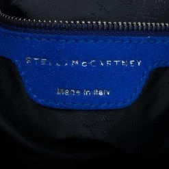 Stella McCartney Blue Suede Falabella Embossed Faux Shoulder Bag For Women -Stella McCartney Sales luxury women stella mccartney used handbags p39573 013